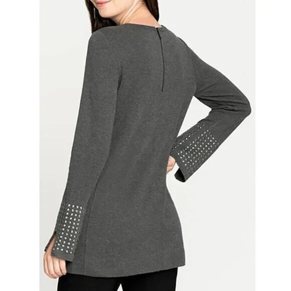 NIC+ZOE GROMMET CUFF TOP - Picture 3 of 8